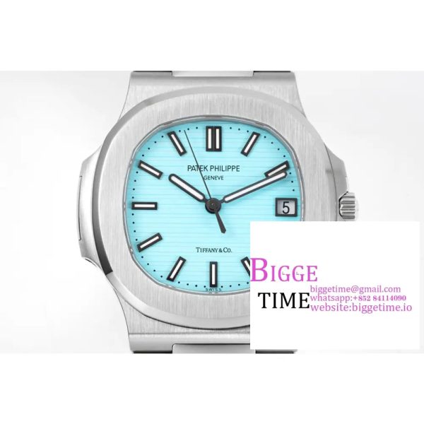 Nautilus 5711 Tiffany PPF 1:1 Best Edition Tiffany Blue Dial on SS Bracelet 324CS V4 - Image 2