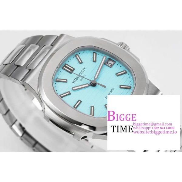Nautilus 5711 Tiffany PPF 1:1 Best Edition Tiffany Blue Dial on SS Bracelet 324CS V4 - Image 3