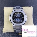 Nautilus 5712-1A 001 SS PPF 1:1 Latest and Best Edition Blue Dial on SS Bracelet A240  V4