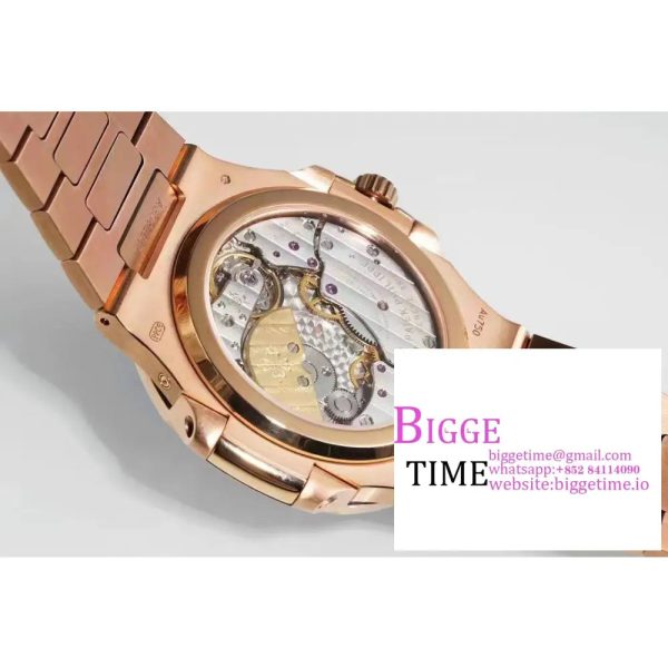 Nautilus 5712 RG PPF 1:1 Best Edition Brown Dial on RG Bracelet A240  V2 - Image 9
