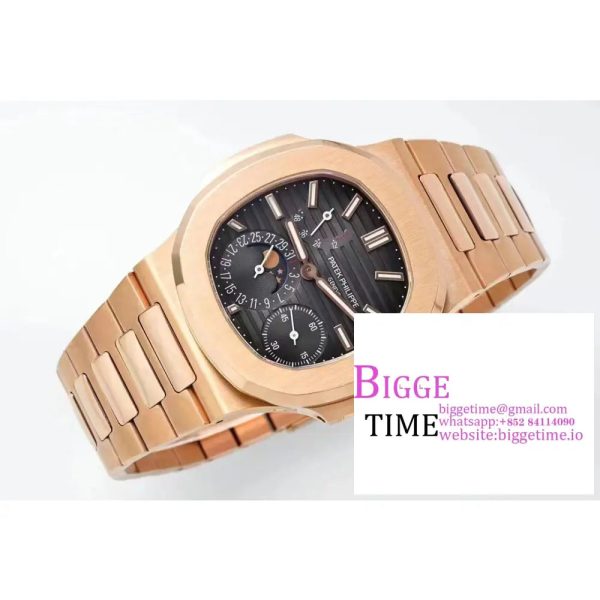Nautilus 5712 RG PPF 1:1 Best Edition Brown Dial on RG Bracelet A240  V2 - Image 3