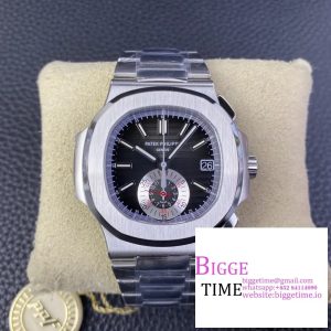 Nautilus 5980 SS PPF Best Edition Black Dial on SS Bracelet A28-520