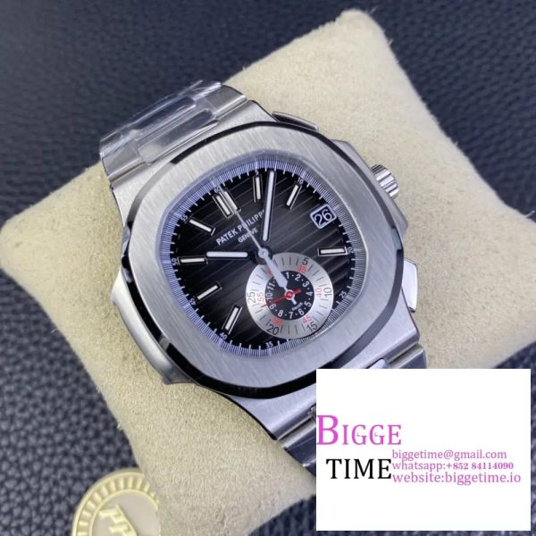 Nautilus 5980 SS PPF Best Edition Black Dial on SS Bracelet A28-520 - Image 2