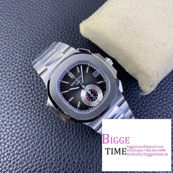 Nautilus 5980 SS PPF Best Edition Black Dial on SS Bracelet A28-520 - Image 4