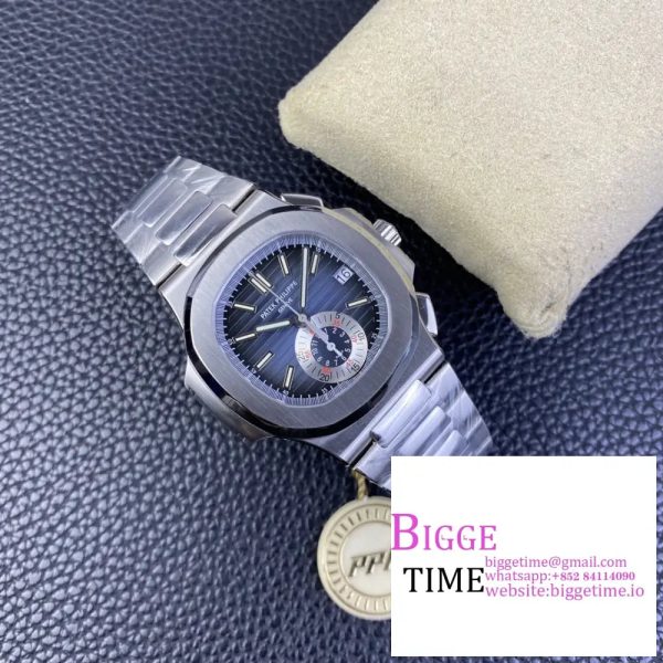 Nautilus 5980 SS PPF Best Edition Blue Dial on SS Bracelet A28-520 - Image 3