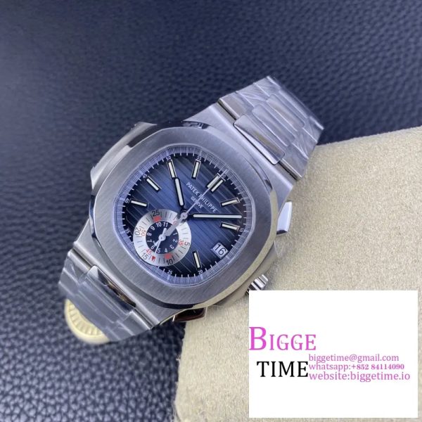Nautilus 5980 SS PPF Best Edition Blue Dial on SS Bracelet A28-520 - Image 6