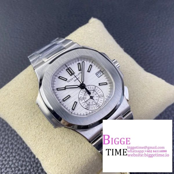 Nautilus 5980 SS PPF Best Edition White Dial on SS Bracelet A28-520 - Image 6