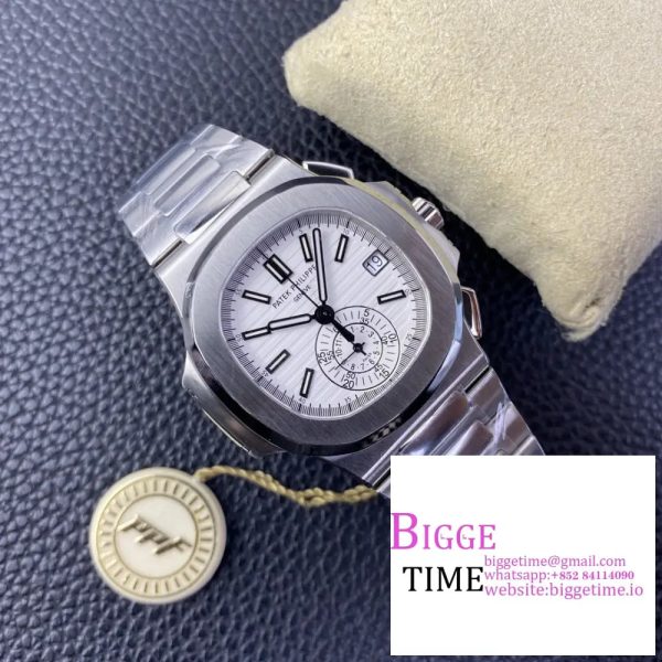 Nautilus 5980 SS PPF Best Edition White Dial on SS Bracelet A28-520 - Image 2