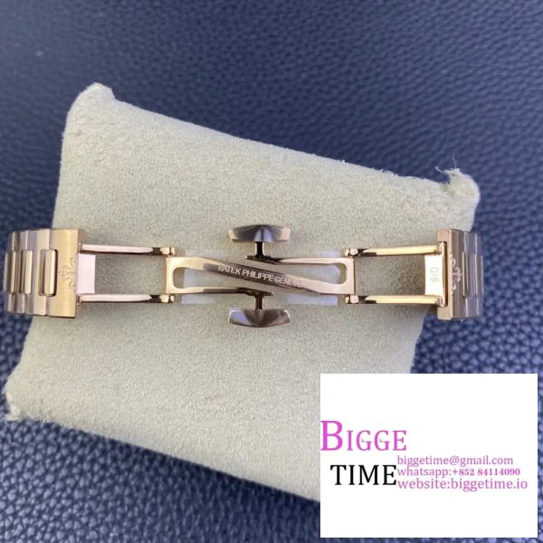 Nautilus 7118 35.2mm Ladies Diamond Bezel RG RG Dial RG Bracelet 3KF A324SC - Image 9