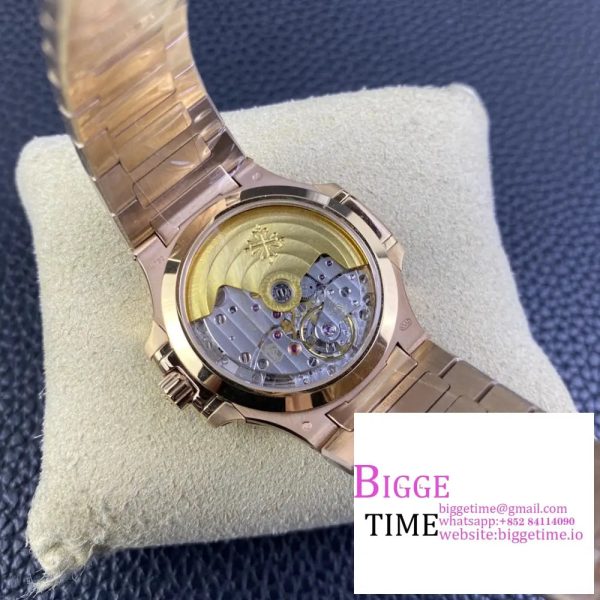 Nautilus 7118 35.2mm Ladies Diamond Bezel RG RG Dial RG Bracelet 3KF A324SC - Image 7