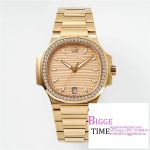 Nautilus 7118 35.2mm Ladies Diamond Bezel RG RG Dial RG Bracelet PPF A324SC