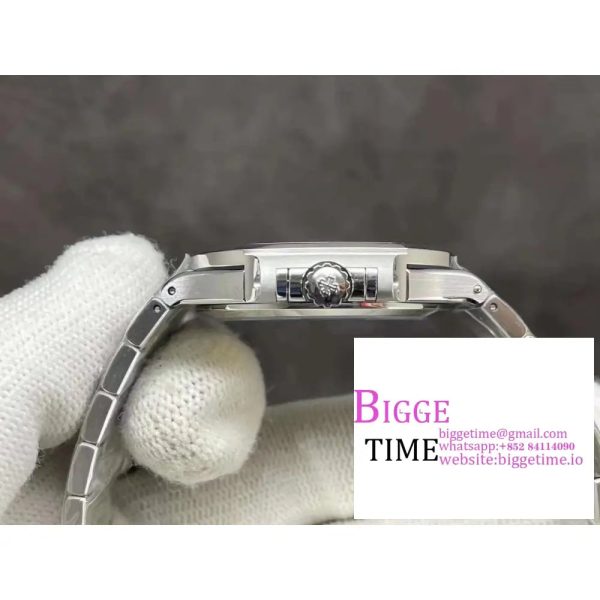 Nautilus 7118 Ladies 3KF 1:1 Best Edition Blue Dial Diamonds Bezel on SS Bracelet A324 - Image 6