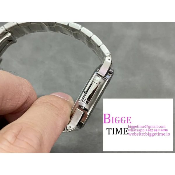 Nautilus 7118 Ladies 3KF 1:1 Best Edition Gray Dial Diamonds Bezel on SS Bracelet A324 - Image 6