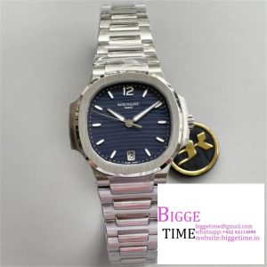 Nautilus 7118 Ladies 3KF 1:1 Best Edition Light Blue Dial on SS Bracelet A324