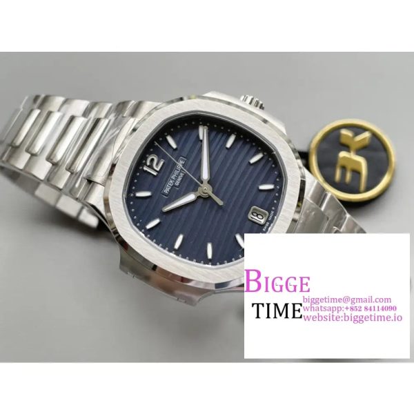 Nautilus 7118 Ladies 3KF 1:1 Best Edition Light Blue Dial on SS Bracelet A324 - Image 2