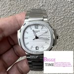 Nautilus 7118 Ladies 3KF 1:1 Best Edition White Dial on SS Bracelet A324
