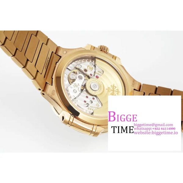 Nautilus 7118 Ladies RG PPF 1:1 Best Edition White Dial on RG Bracelet 324CS - Image 9