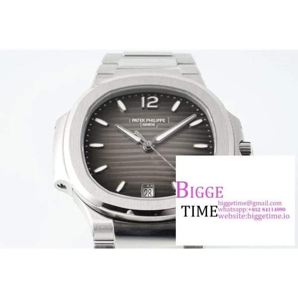 Nautilus 7118 Ladies SS PPF 1:1 Best Edition Brown Dial on SS Bracelet 324CS - Image 3