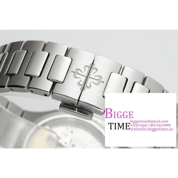 Nautilus 7118 Ladies SS PPF 1:1 Best Edition Brown Dial on SS Bracelet 324CS - Image 8