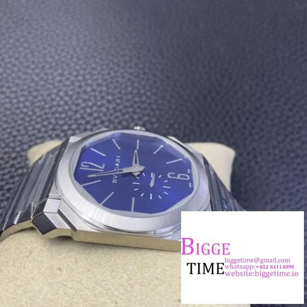 Octo Finissimo 40mm Blue Dial SS Bracelet BVF MY9015 - Image 3