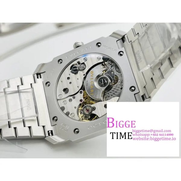 Octo Finissimo 40mm White Dial SS Bracelet BVF MY9015 - Image 9