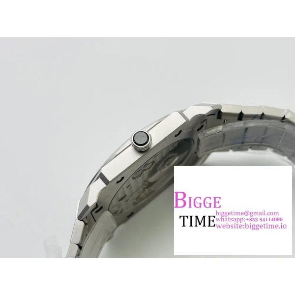 Octo Finissimo 40mm White Dial SS Bracelet BVF MY9015 - Image 6