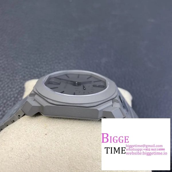 Octo Finissimo 41mm Grey Dial Grey Bracelet BVF MY9015 - Image 6