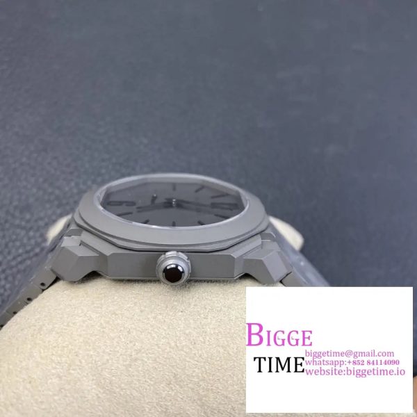 Octo Finissimo 41mm Grey Dial Grey Bracelet BVF MY9015 - Image 3