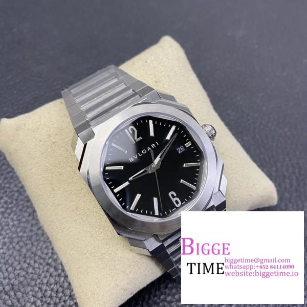 Octo Roma 41mm Black Dial SS Bracelet BVF MY9015 - Image 4