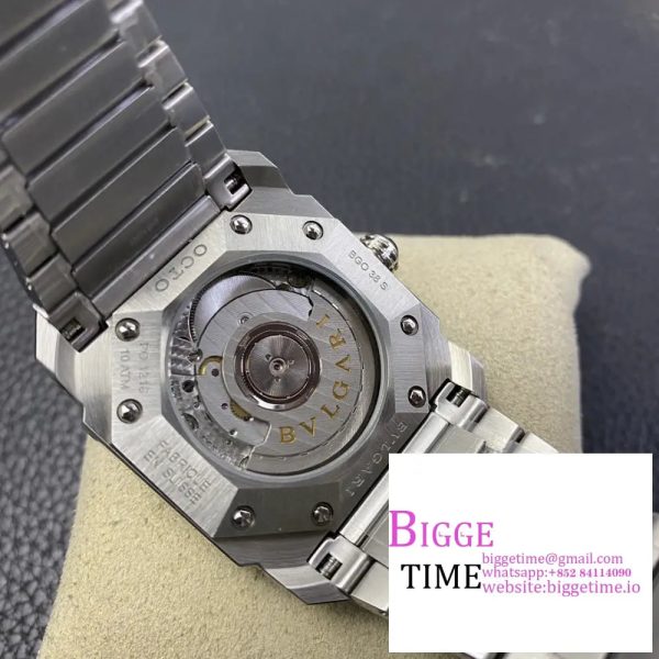 Octo Roma 41mm Black Dial SS Bracelet BVF MY9015 - Image 9
