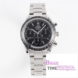 Omega HRF Speedmaster Racing Chronograph 40 BlueDial Black Tachymeter Bezel on SS Bracelet C3330
