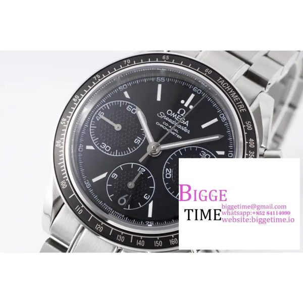 Omega HRF Speedmaster Racing Chronograph 40 BlueDial Black Tachymeter Bezel on SS Bracelet C3330 - Image 5