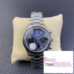 Omega HRF Speedmaster Racing Chronograph 40 BlueDial Black Tachymeter Bezel on SS Bracelet C3330