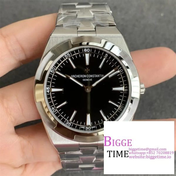 Overseas Ultra-Thin 2000V XF Best Edition Black Dial on SS Bracelet A1120