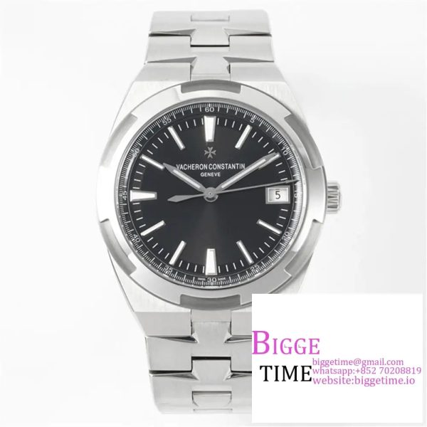 Overseas 4500V SS ZF 1:1 Best Edition Black Dial on SS Bracelet A5100