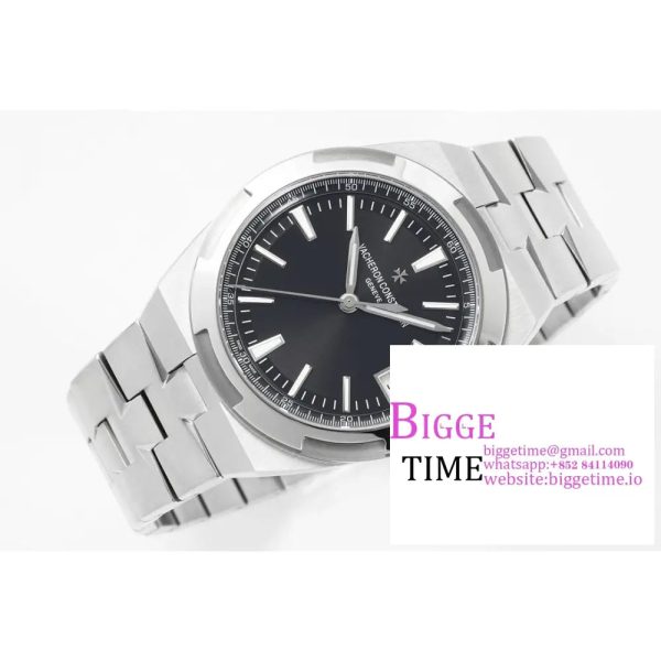Overseas 4500V SS ZF 1:1 Best Edition Black Dial on SS Bracelet A5100 - Image 7