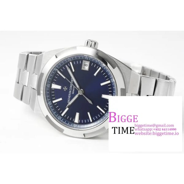 Overseas 4500V SS ZF 1:1 Best Edition Blue Dial on SS Bracelet A5100 - Image 4