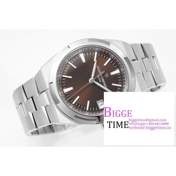 Overseas 4500V SS ZF 1:1 Best Edition Brown Dial on SS Bracelet A5100 - Image 7
