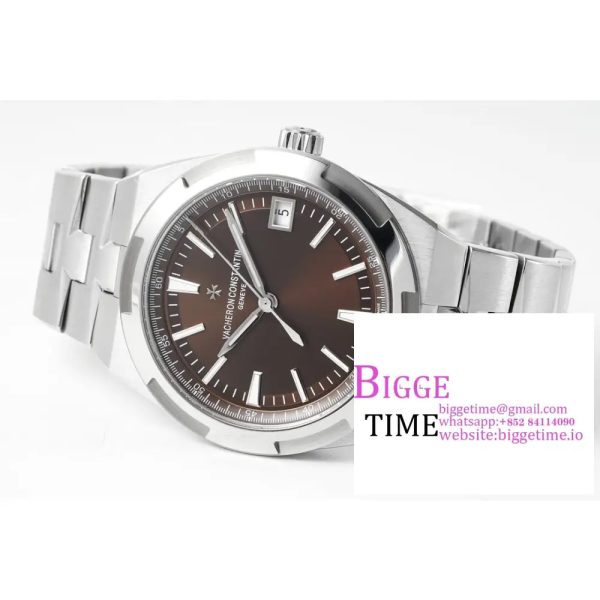 Overseas 4500V SS ZF 1:1 Best Edition Brown Dial on SS Bracelet A5100 - Image 6