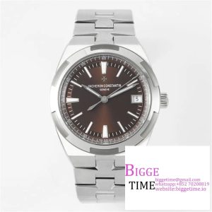 Overseas 4500V SS ZF 1:1 Best Edition Brown Dial on SS Bracelet A5100