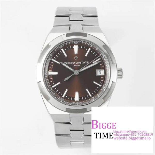 Overseas 4500V SS ZF 1:1 Best Edition Brown Dial on SS Bracelet A5100