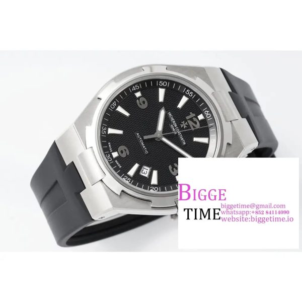 Overseas 47040 SS PPF 1:1 Best Edition Black Textured Dial on Black Rubber Strap A1226 - Image 3