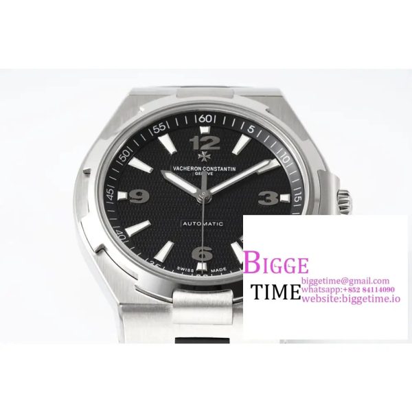 Overseas 47040 SS PPF 1:1 Best Edition Black Textured Dial on Black Rubber Strap A1226 - Image 7
