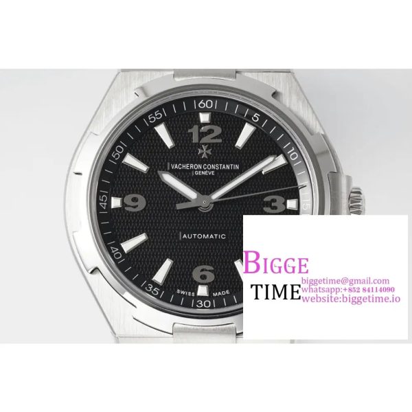 Overseas 47040 SS PPF 1:1 Best Edition Black Textured Dial on Black Rubber Strap A1226 - Image 5