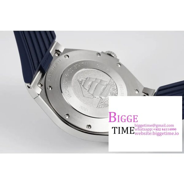 Overseas 47040 SS PPF 1:1 Best Edition Blue Dial on Blue Rubber Strap A1226 - Image 9