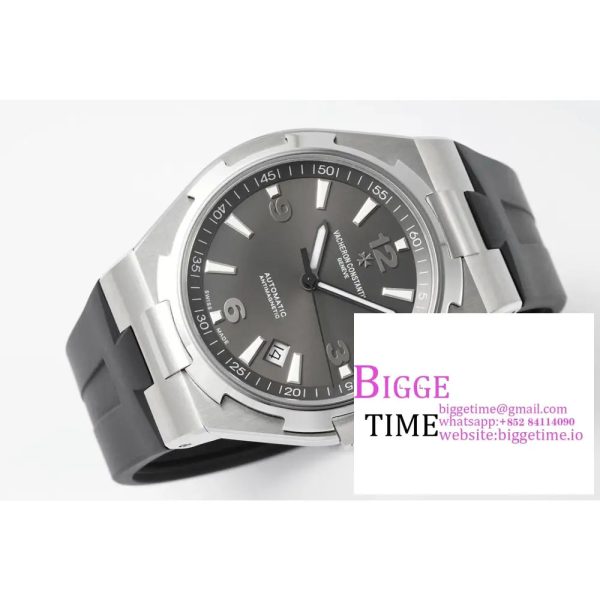 Overseas 47040 SS PPF 1:1 Best Edition Gray Dial on Black Rubber Strap A1226 - Image 5