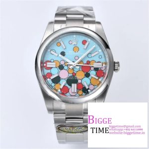 Oyster Perpetual 124300 41mm Clean 1:1 Best Edition 904L Steel Celebration Dail on SS Bracelet VR3230