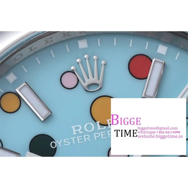 Oyster Perpetual 124300 41mm Clean 1:1 Best Edition 904L Steel Celebration Dail on SS Bracelet VR3230 - Image 3