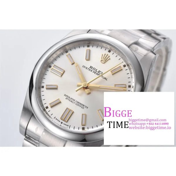 Oyster Perpetual 124300 41mm Clean Factory 1:1 Best Edition 904L Steel Silver Dial VR3230 - Image 2