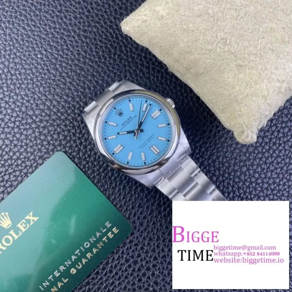 Oyster Perpetual 124300 41mm VSF 1:1 Best Edition 904L Steel Tiffany Blue Dial VS3235 - Image 5